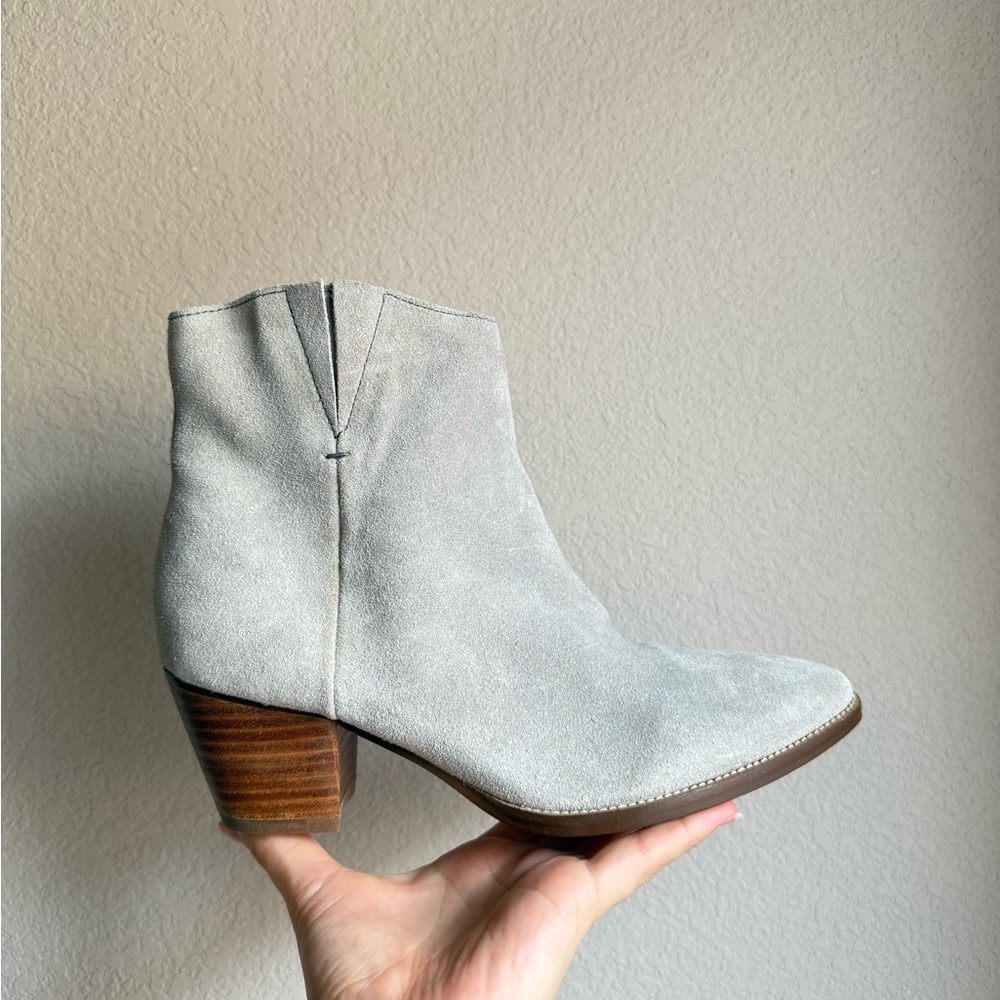 Coconut By Matisse Camilia Grey Suede Leather Ankle Boots